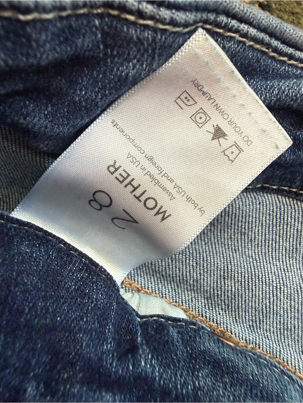 MOTHER High-Waisted Looker Skinny Jeans womens 28 - Picture 4 of 6